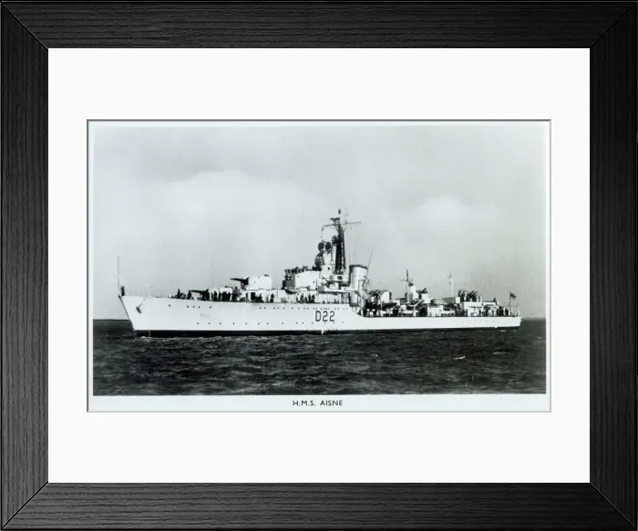 Framed Print : HMS Aisne - Battle-class Destroyer Framed Print : HMS Aisne - Battle-class Destroyer