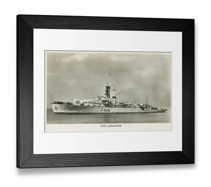 Framed Print : H. M. S. Loch Alvie (F428) - Royal Navy Loch-class frigate Framed Print : H. M. S. Loch Alvie (F428) - Royal Navy Loch-class frigate