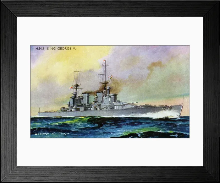 Framed Print : H. M. S. King George V Framed Print : H. M. S. King George V