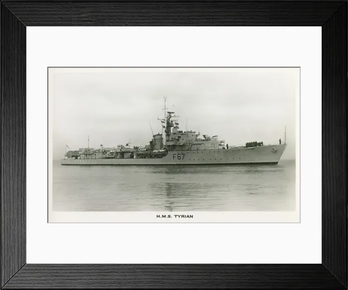 Framed Print : H. M. S. Tyrian (F67) - S-class destroyer Framed Print : H. M. S. Tyrian (F67) - S-class destroyer