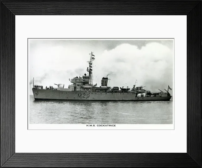 Framed Print : H. M. S. Cockatrice - Algerine-class minesweeper Framed Print : H. M. S. Cockatrice - Algerine-class minesweeper