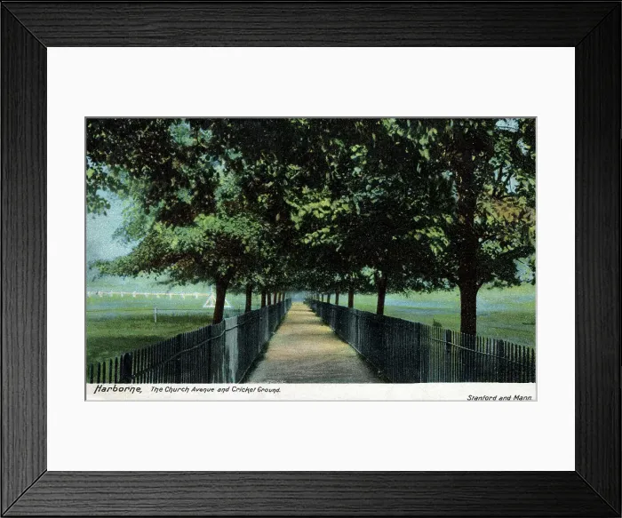 Framed Print : Church Avenue and Cricket Club, Harborne, Birmingham Framed Print : Church Avenue and Cricket Club, Harborne, Birmingham