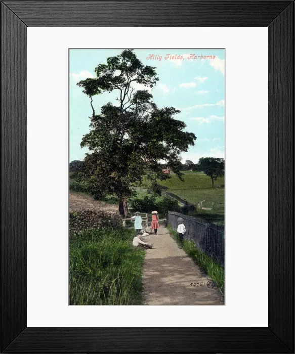 Framed Print : Hilly Fields, Harborne, south-west Birmingham Framed Print : Hilly Fields, Harborne, south-west Birmingham
