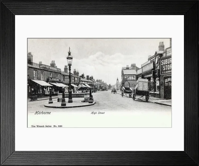 Framed Print : High Street, Harborne, south-west Birmingham Framed Print : High Street, Harborne, south-west Birmingham