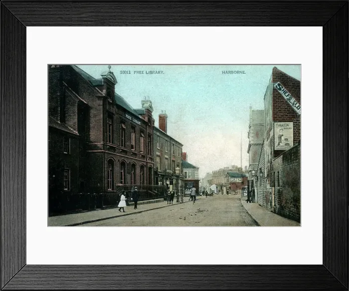 Framed Print : The Free Library, High Street, Harborne Framed Print : The Free Library, High Street, Harborne