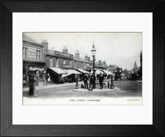 Framed Print : High Street, Harborne, south-west Birmingham Framed Print : High Street, Harborne, south-west Birmingham