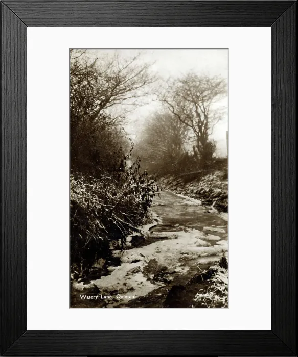 Framed Print : Watery Lane, Quinton - Moor Street, Birmingham - Winter Framed Print : Watery Lane, Quinton - Moor Street, Birmingham - Winter