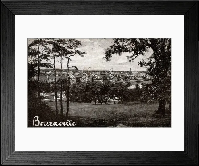 Framed Print : Cadbury's Bournville Works - Birmingham - panorama Framed Print : Cadbury's Bournville Works - Birmingham - panorama