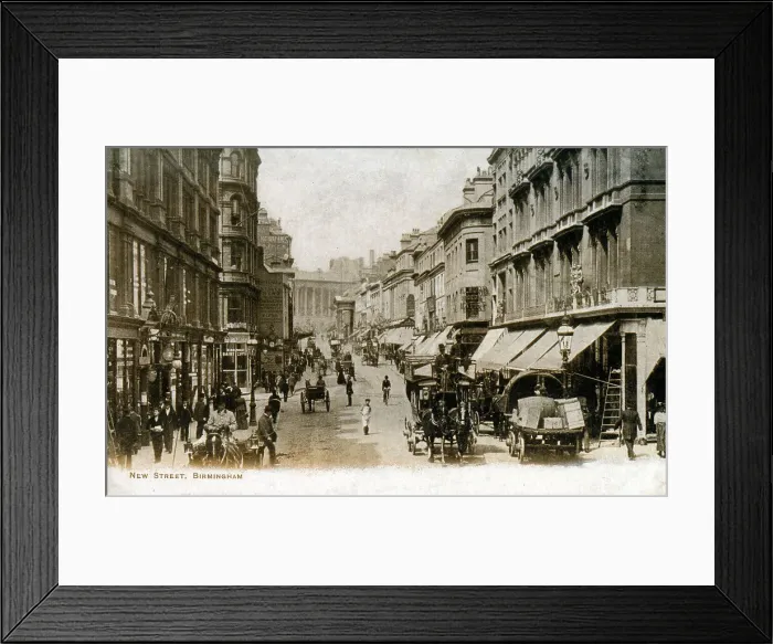 Framed Print : New Street, Birmingham Framed Print : New Street, Birmingham