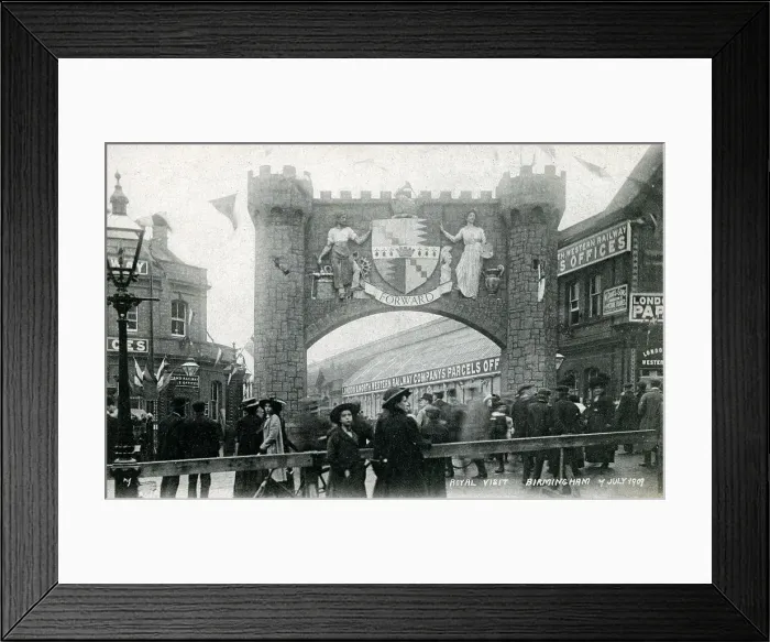 Framed Print : Royal Visit to Birmingham - 7th July, 1909 Framed Print : Royal Visit to Birmingham - 7th July, 1909