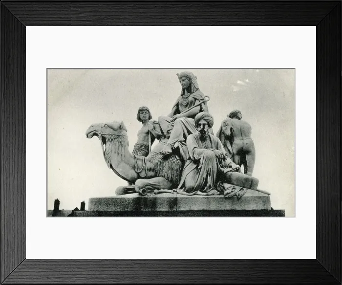 Framed Print : Africa, detail of the Albert Memorial, London Framed Print : Africa, detail of the Albert Memorial, London