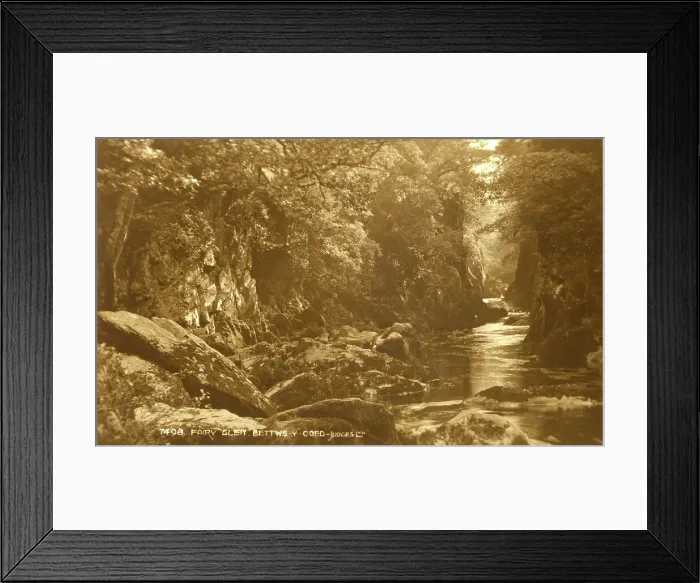 Framed Print : Fairy Glen Bettws-y-Coed Wales Judges Real Photo Framed Print : Fairy Glen Bettws-y-Coed Wales Judges Real Photo