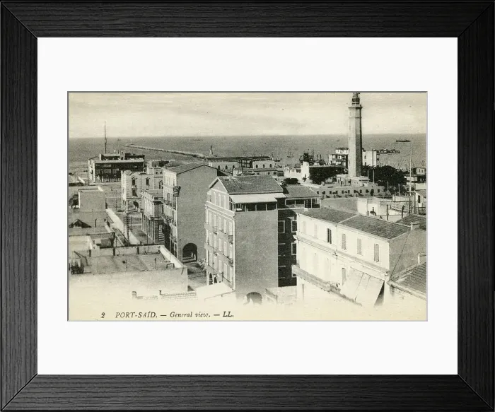 Framed Print : General View of Port Said, Egypt Framed Print : General View of Port Said, Egypt
