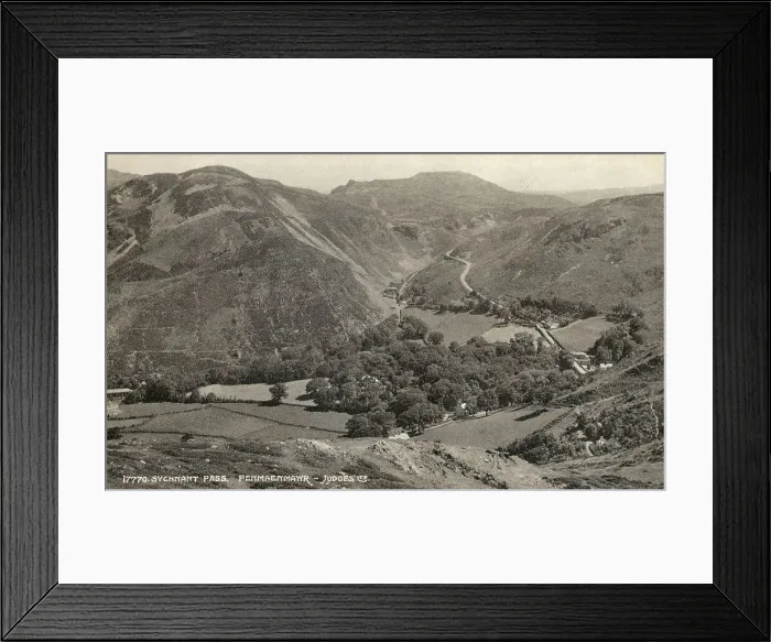Framed Print : Sychnant Pass, Penmaenmawr - Judges postcard 1936 Framed Print : Sychnant Pass, Penmaenmawr - Judges postcard 1936