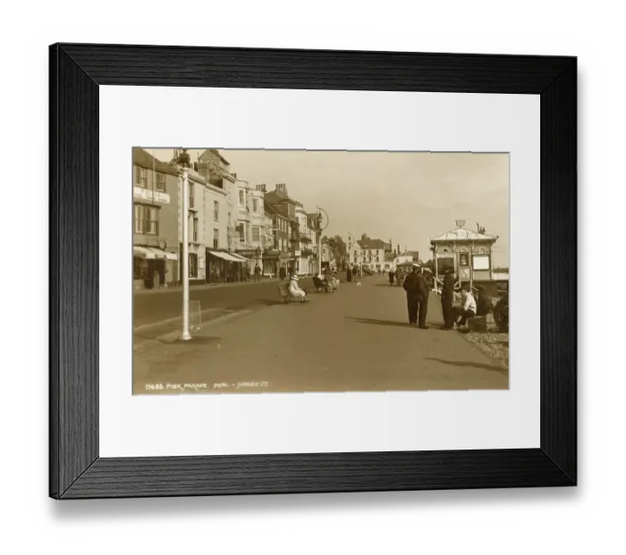 Framed Print : Pier Parade, Deal, Kent - Judges real photo postcard 1936 Framed Print : Pier Parade, Deal, Kent - Judges real photo postcard 1936