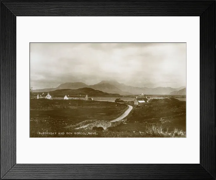 Framed Print : Isleornsay and Ben Screel, Isle of Skye, Scotland Framed Print : Isleornsay and Ben Screel, Isle of Skye, Scotland