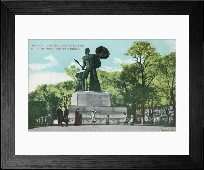 Framed Print : The Archilles Monument to the Duke of Wellington, Hyde Park Framed Print : The Archilles Monument to the Duke of Wellington, Hyde Park