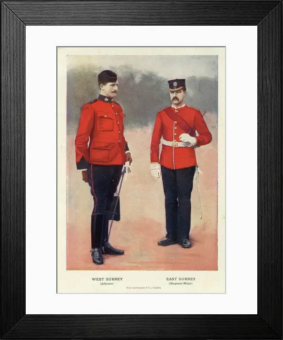 Framed Print : Adjutant, West Surrey Regiment, Sergeant Framed Print : Adjutant, West Surrey Regiment, Sergeant