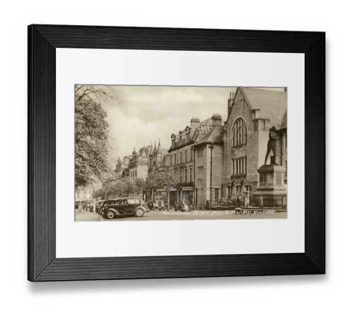 Framed Print : Beaumont Street from Battle Hill, Hexham, Northumberland Framed Print : Beaumont Street from Battle Hill, Hexham, Northumberland