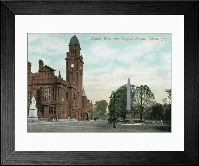 Framed Print : Town Hall and Regent Cross, Leamington Spa, Warwickshire Framed Print : Town Hall and Regent Cross, Leamington Spa, Warwickshire