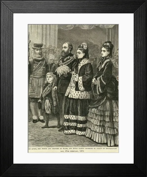 Framed Print : Queen Victoria entering St Paul's Cathedral Framed Print : Queen Victoria entering St Paul's Cathedral
