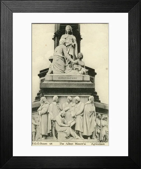 Framed Print : Agriculture, detail of the Albert Memorial, London Framed Print : Agriculture, detail of the Albert Memorial, London