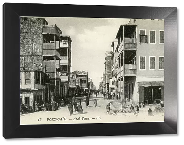 Arab Town, Port Said, Egypt - L. L. postcard Leon and Levy