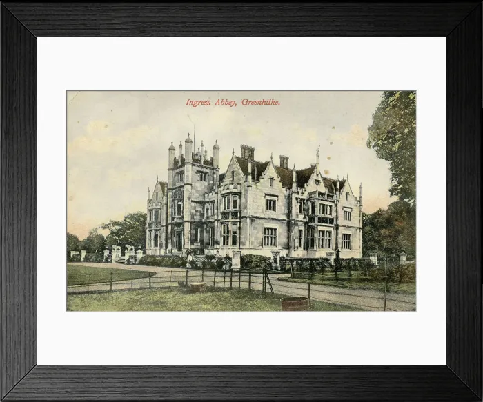 Framed Print : Ingress Abbey, Greenhithe, Kent - postcard unknown publisher Framed Print : Ingress Abbey, Greenhithe, Kent - postcard unknown publisher