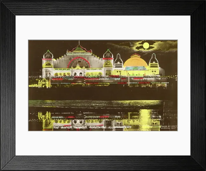 Framed Print : The Winter Gardens Illuminations, Morecambe, Lancashire Framed Print : The Winter Gardens Illuminations, Morecambe, Lancashire