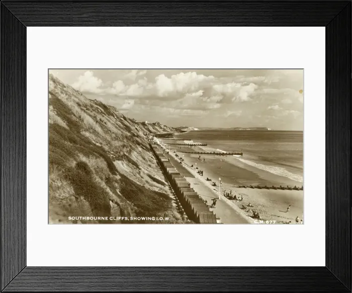 Framed Print : Southbourne Cliffs, Isle of Wight Framed Print : Southbourne Cliffs, Isle of Wight