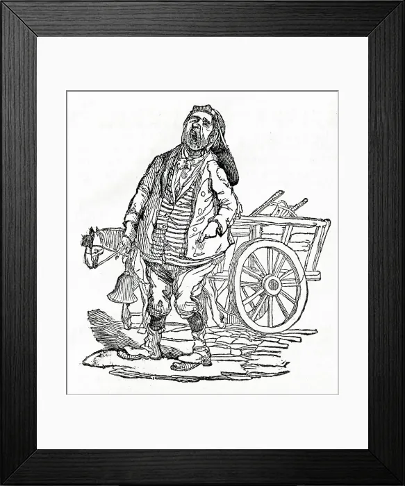 Framed Print : The Dustman - The Guide to Knowledge edited W. Pinnock, 1832 Framed Print : The Dustman - The Guide to Knowledge edited W. Pinnock, 1832