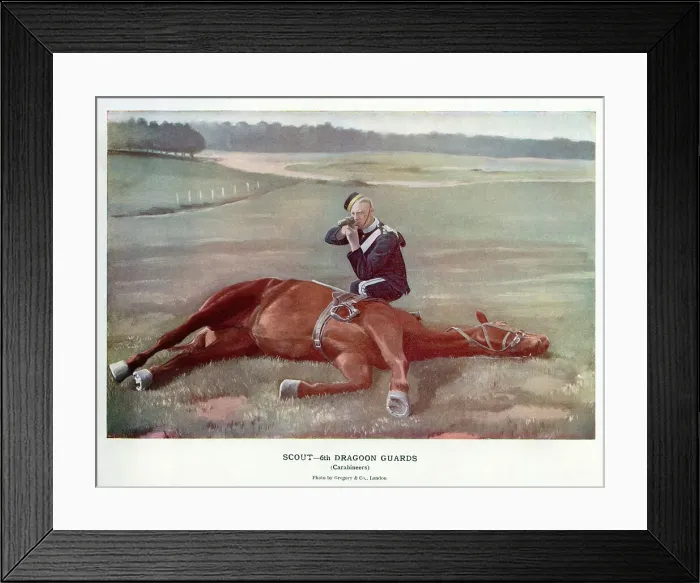 Framed Print : Scout, 6th Dragoon Guards, Carabineers Framed Print : Scout, 6th Dragoon Guards, Carabineers