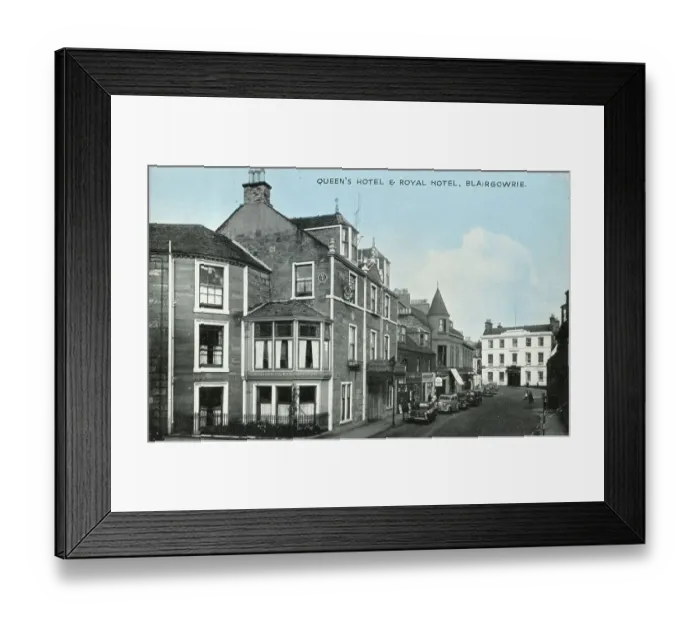 Framed Print : Queen's Hotel and Royal Hotel, Blairgowie, Scotland Framed Print : Queen's Hotel and Royal Hotel, Blairgowie, Scotland