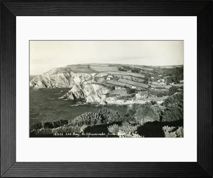 Framed Print : Lee Bay, near Ilfracombe, Devon, from the West Framed Print : Lee Bay, near Ilfracombe, Devon, from the West