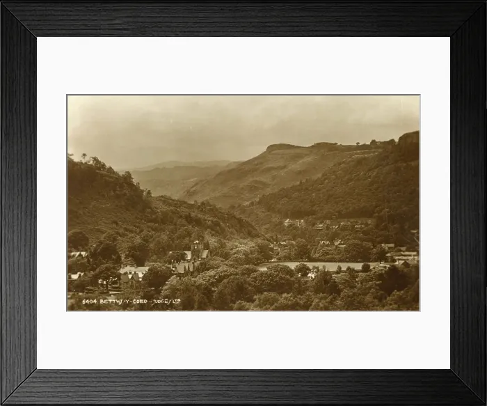 Framed Print : Bettws-y-Coed, Wales - Judges real photo postcard 1921 Framed Print : Bettws-y-Coed, Wales - Judges real photo postcard 1921