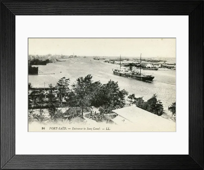 Framed Print : Entrance to the Suez Canal, Port Said, Egypt Framed Print : Entrance to the Suez Canal, Port Said, Egypt