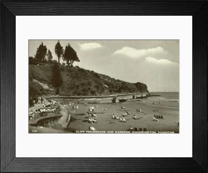 Framed Print : Cliff Promenade and Gardens, Goodrington, Pignton, Devon Framed Print : Cliff Promenade and Gardens, Goodrington, Pignton, Devon