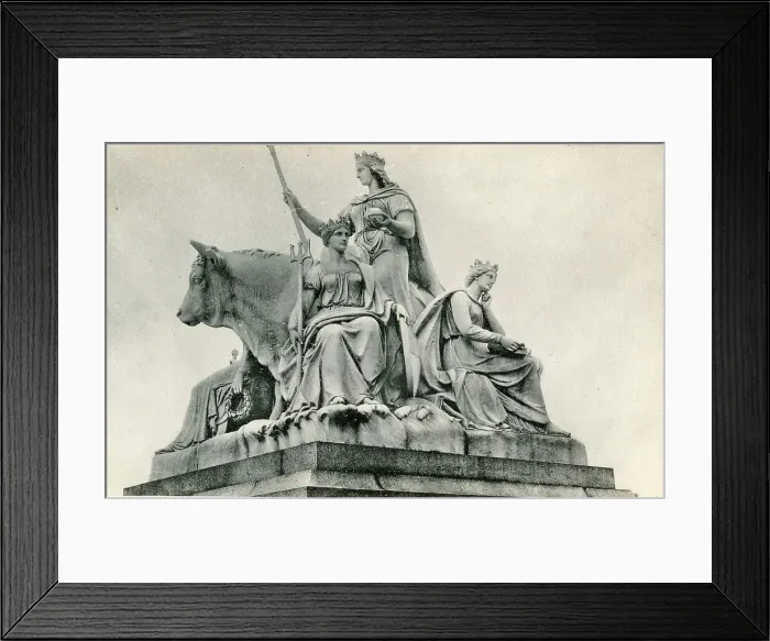 Framed Print : Europe Detail Of The Albert Memorial London Postcard Framed Print : Europe Detail Of The Albert Memorial London Postcard