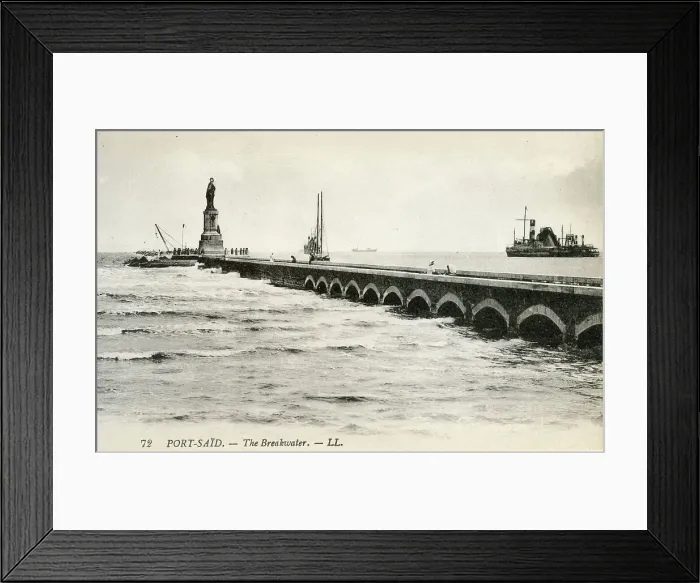 Framed Print : The Breakwater, Port Said, Egypt Framed Print : The Breakwater, Port Said, Egypt