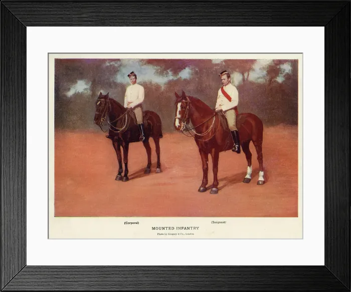 Framed Print : Corporal and Sergeant, Mounted Infantry Framed Print : Corporal and Sergeant, Mounted Infantry