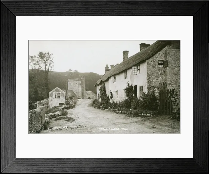 Framed Print : Branscombe, Devon - real photo postcard, unknown publisher Framed Print : Branscombe, Devon - real photo postcard, unknown publisher