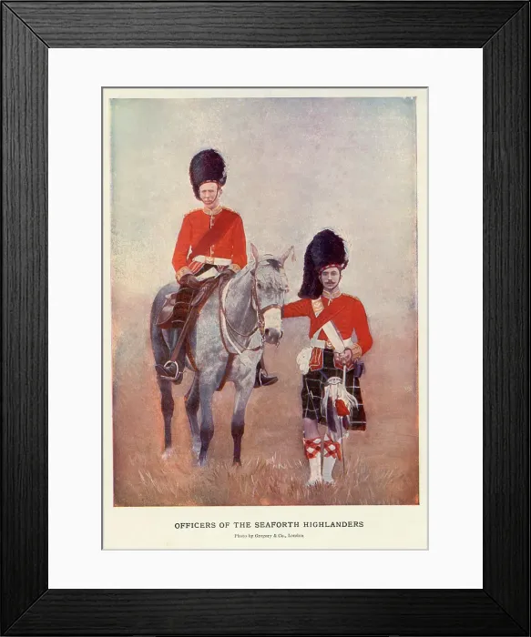Framed Print : Officers of the Seaforth Highlanders Framed Print : Officers of the Seaforth Highlanders