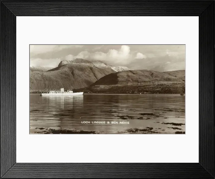 Framed Print : Loch Linnhie and Ben Nevis Framed Print : Loch Linnhie and Ben Nevis