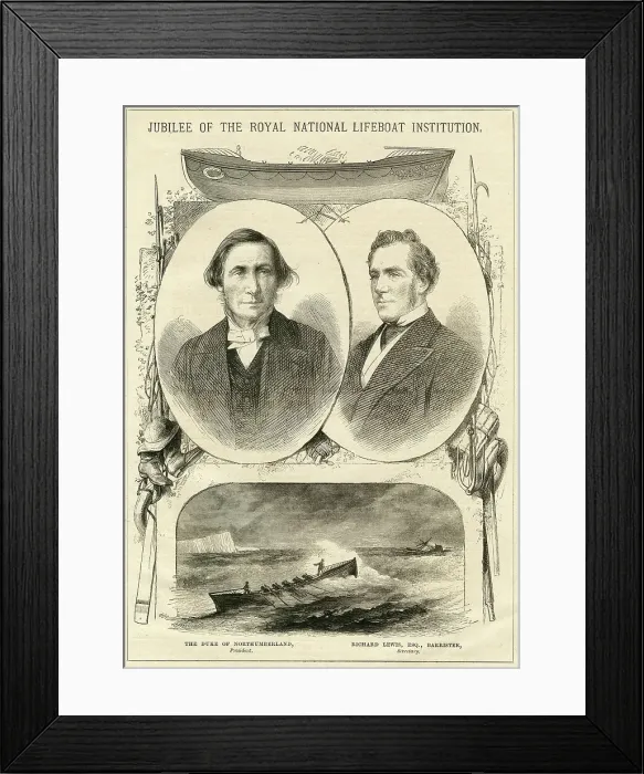 Framed Print : Jubilee Of The Royal National Lifeboat Institution Framed Print : Jubilee Of The Royal National Lifeboat Institution