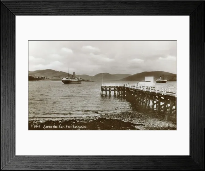 Framed Print : Across the Bay, Port Bannatyne, Isle of Bute, Scotland Framed Print : Across the Bay, Port Bannatyne, Isle of Bute, Scotland