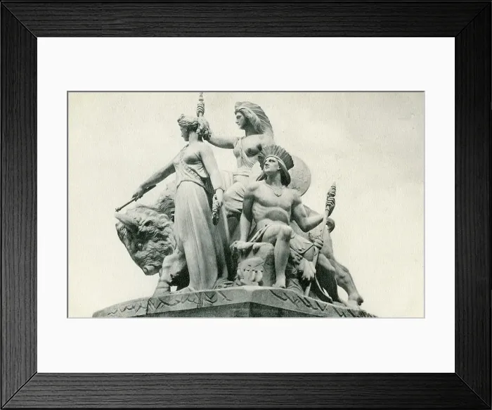 Framed Print : America, detail of the Albert Memorial, London Framed Print : America, detail of the Albert Memorial, London