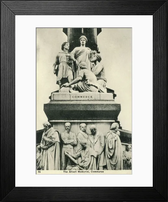Framed Print : Commerce, detail of the Albert Memorial, London Framed Print : Commerce, detail of the Albert Memorial, London