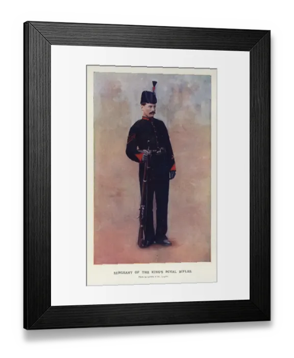 Framed Print : Sergeant of the King's Royal Rifles Framed Print : Sergeant of the King's Royal Rifles