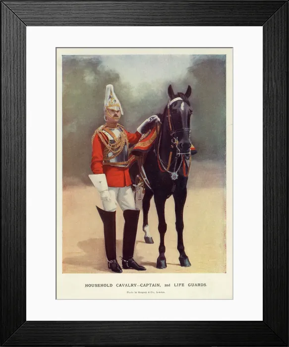 Framed Print : Household Cavalry, Captain, 2nd Life Guards Framed Print : Household Cavalry, Captain, 2nd Life Guards