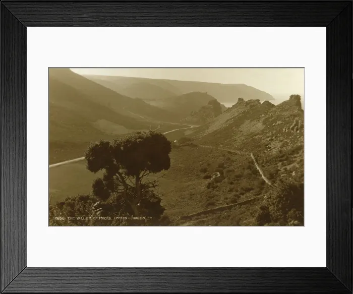 Framed Print : The Valley Of Rocks Lynton Devon Judges Real Framed Print : The Valley Of Rocks Lynton Devon Judges Real